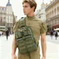 thumbnail image 1 of Men's Backpack Style Shoulder Bag Waterproof Crossbody Bag Multi Functional Large Capacity, 1 of 6