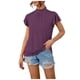 thumbnail image 2 of Fiudx Liquidación de Ofertas Flash Blusa de Manga Corta con Volantes Sólidos, Informal, Cómoda Ya La Moda para Mujer, 2 of 4