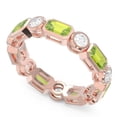 thumbnail image 2 of 5.00 Carat Genuine Diamond Peridot Gemstone Anniversary Eternity Bands for Women Solid 18K Rose Gold Size 4.5 by Diamond-Capitals, 2 of 8