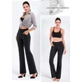 thumbnail image 5 of VASLANDA Women's Casual Bootleg Yoga Pants with Pockets High Waisted Flare Workout Pants Leggings - 2 Packs, 5 of 6