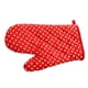 thumbnail image 3 of Injueey Manopla Anti-caliente de alta temperatura, guante de mano para horno microondas, algodón resistente al calor, adorables guantes para Cocina y Comedor Pequeños puntos rojos, 3 of 6