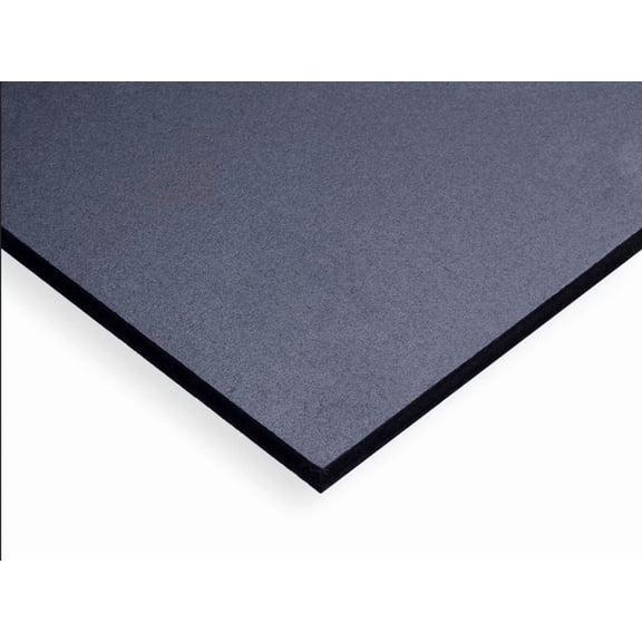 PVC Expanded Plastic Sheet  1" x 24" x 24" - Black Color