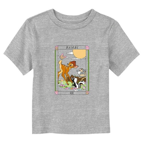 Toddler's Bambi Friends Tarot Card  Graphic Tee Athletic Heather 3T