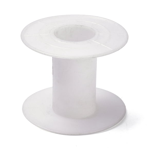 Plastic Empty Spools for Wire Thread Bobbins White 5.6x4.6cm