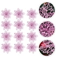 thumbnail image 5 of 12pcs Christmas Artificial Flower Ornament Glitter Flower Pendant Hanging Decor, 5 of 7