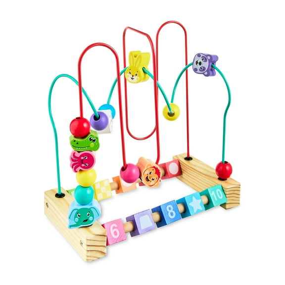 Spark Create Imagine Wooden Bead Maze Toy for Toddlers and Babies Aged 12 Months and Up