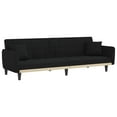 thumbnail image 5 of vidaXL Sofa Bed with Cup Holders Dark Gray Fabric, 5 of 9