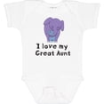 thumbnail image 3 of Inktastic I Love My Great Aunt Elephant Purple Blue Boys Baby Bodysuit, 3 of 5