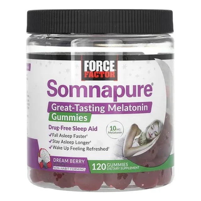 FORCE FACTOR | Gomitas Somnapure Mel | 10 Mg, 120 Gomitas