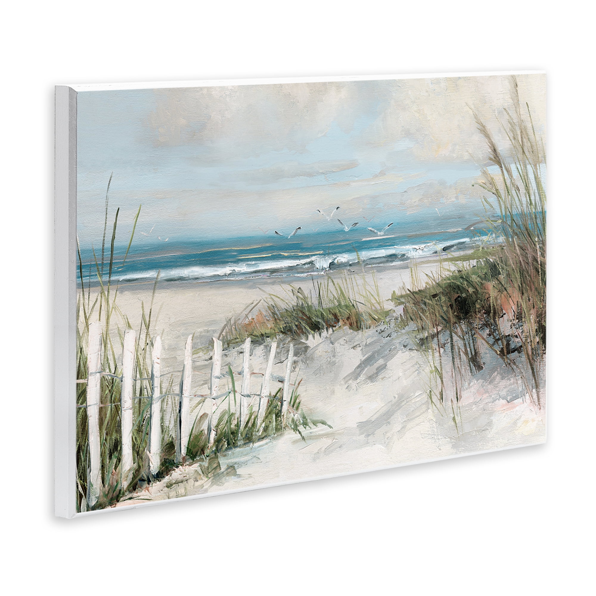 Stupell Industries Dunes With Weathered Fence Wall Plaque Art, design by Sally Swatland