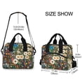 thumbnail image 2 of FORMRS Reusable Lunch Bag for Work School Leakproof Insulated Cooler with Adjustable Shoulder Strap, Floral Garden, 2 of 6