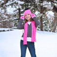 thumbnail image 5 of Girls 3-Piece Winter Hat, Scarf & Glove Set – Cozy Knit Beanie Accessories for Kids – Warm Cold Weather Gear, 5 of 6