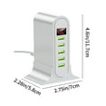 thumbnail image 3 of Wzzjkit Five USB Interface Digital Charger 5V4A Charging Head with Multiple Protections Suitable for IOS and Android System Devices Charging Multifunctional Socket, 3 of 6
