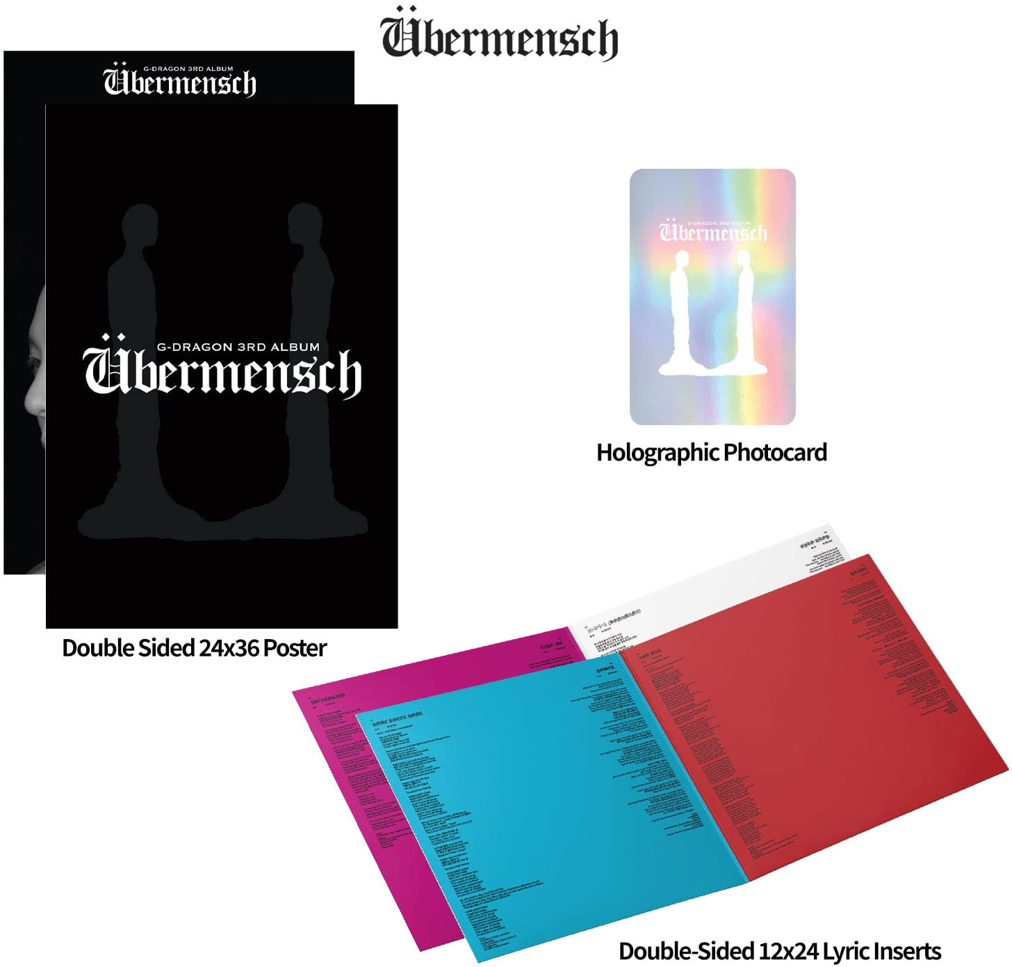 G-Dragon - Ubermensch - Die-Cut Mirrorboard - Music & Performance