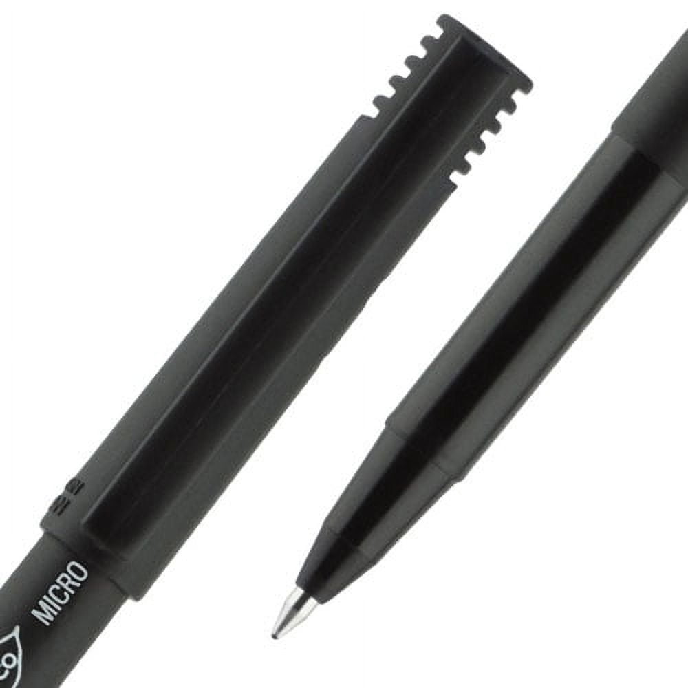 "Onyx Roller Ball Pen, Stick, Micro 0.5 Mm, Black Ink, Black Matte Barrel, Dozen | Bundle of 2 Dozen"
