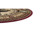 thumbnail image 5 of Nature Novelty 5' Round Brown and Beige Polypropylene Indoor Area Rug, 5 of 6