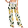 thumbnail image 2 of Women's Long Sleep Pants Home Pants Sleep Pants Wide-Leg Pants Design Elastic Fabric Casual Pants M Cute Cartoon Lemon, 2 of 7