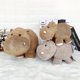 thumbnail image 4 of Lindas muñecas de animales de peluche, juguetes de peluche suaves de 13,7'para niños pequeños, regalos de cumpleaños y Navidad, marrón (elefante), 4 of 5