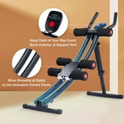 Preenex Ab Core Trainer Home Gym Waist Toning Machine with Display and 4 Incline Levels