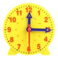 thumbnail image 3 of Reloj modelo 10cm Reloj de tres agujas con mecanismo de agujas Matemáticas de escuela primaria Grados uno y dos Comprensión del tiempo Reloj para estudiantes Enseñanza consciente, 3 of 5