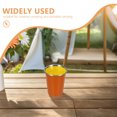 thumbnail image 3 of KONTONTY Lightweight Orange Stainless Steel Tumbler - Metal Cup for Coffee, Tea, Travel & Outdoor Use, 3 of 8