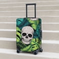 thumbnail image 6 of Pofeuu Skull and Palm Leaves Print Luggage Suitcase Cover Protector Luggage Washable Covers Aesthetic for 18/24/28/32 inch Luggage（No luggage included）-X-Large, 6 of 7