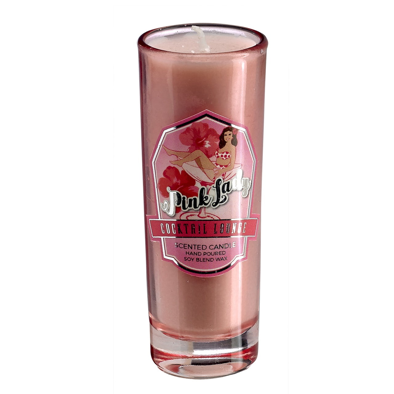 Set of 2 Pink Lady Cocktail Highball Candle 4" - Walmart.com - Walmart.com
