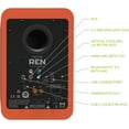 thumbnail image 3 of Kanto REN 200W Powered Speaker System with HDMI ARC Input for TV & Home Theater | USB-C and Bluetooth 5.3 | High/Low Pass Filter | Pair | Matte Orange, 3 of 5
