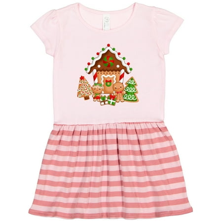 

Inktastic Gingerbread House Christmas Gift Toddler Girl Dress