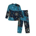 thumbnail image 2 of Bingfone Men'S Pajama Set 2 Piece Loungewear Pjs, Long Sleeve With Pajama Pants-Bohemian Turtle, 2 of 9
