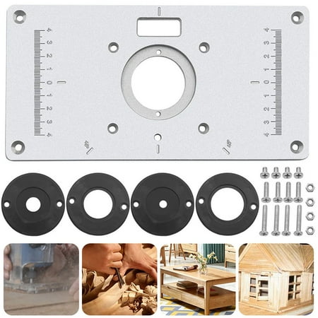 

Aluminium Router Table Insert Plate Woodworking Benches Router Trimmer Tool