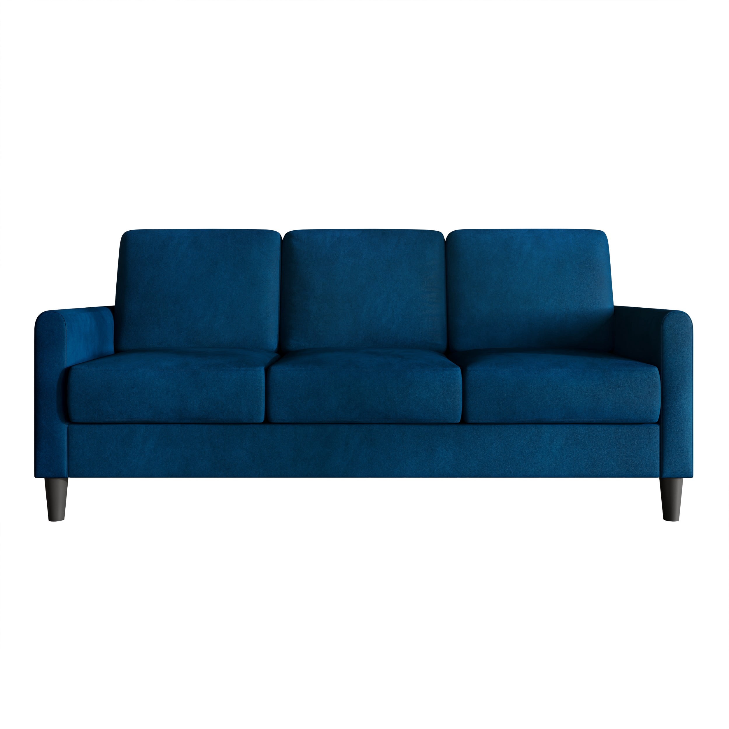 Home Design Goliad 2-Piece Velvet Living Room Set with Loveseat and Sofa, Pocket Spring Design, Soft Cushions, Clean Lines Design, Blue