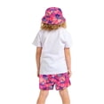 thumbnail image 4 of CCRFTGI Swim Trunks for Kids Boys Beach Hawaiian Toddler Swim Trunks Vacation Funny Lollipop Summer Clothes for Teens with Bucket Hat Watermelon Red 12-13 Years, 4 of 7