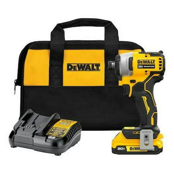 Dewalt Cordless Impact Driver Kit, 20 V, 2800 RPM