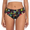 thumbnail image 1 of Fotbe Colorful Geometric Figures Calzones Estampados para Mujer – Ropa Interior de Algodón, Cómoda, Suave y Elástica-4X-Large, 1 of 6