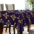 thumbnail image 5 of Yayeee Tablecloths 60" x 108" Rectangle Wrinkle Resistant Party Table Cover, Purple Flowers Pattern, 5 of 8