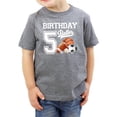 thumbnail image 3 of 5th Birthday Baller Shirt for Boys Sports Theme Five Party T-Shirt for Kids Granite Heather Shirt Youth Medium, 3 of 5