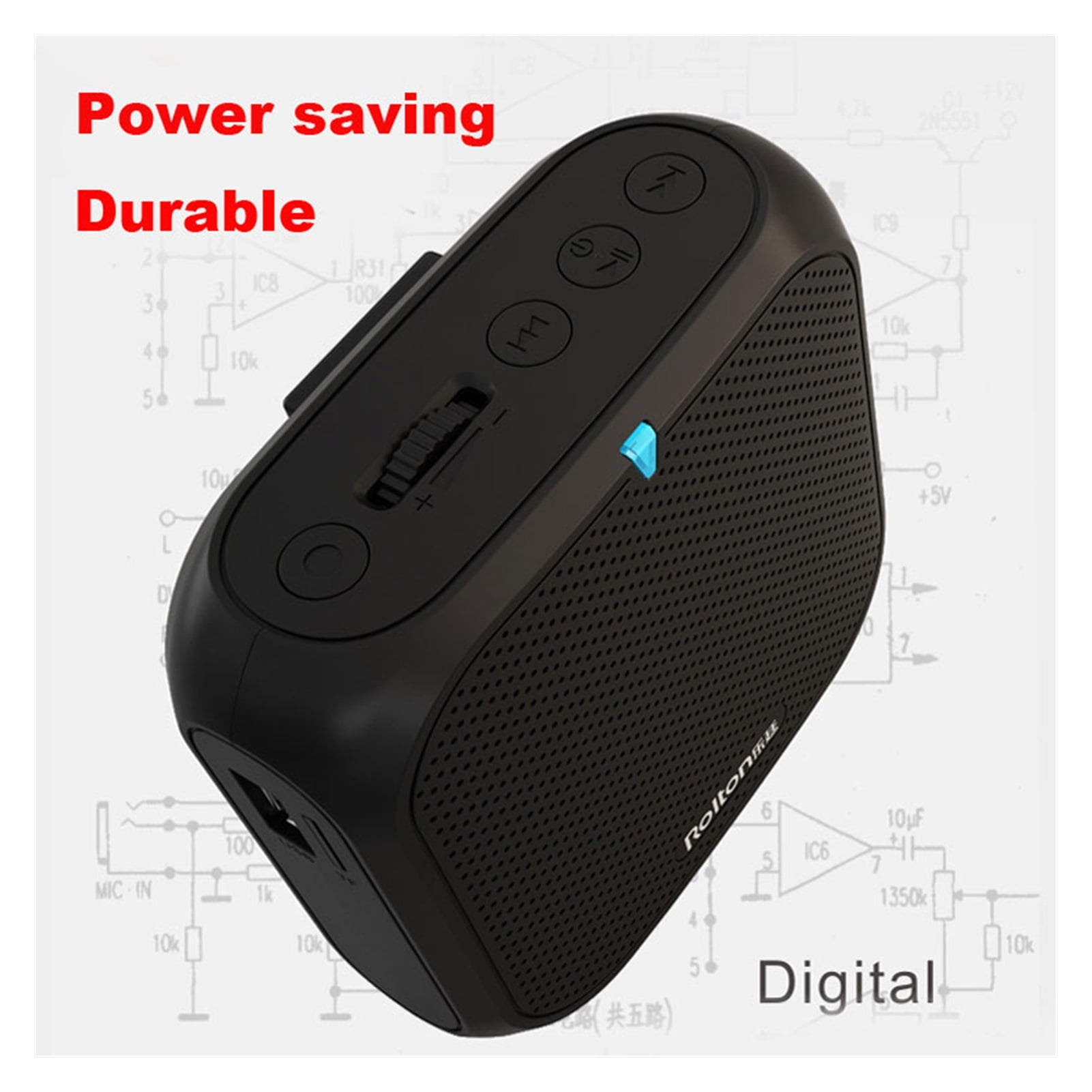 Portable Voice Amplifier Megaphone Booster with Wired Microphone Loudspeaker Speaker FM Radio MP3 Teacher Training ,Easy to Operate