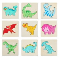 Wooden Toddler Puzzles for 2-4 Year Olds | Montessori Learning Toys to Develop Memory, Motor Skills & Logic | Puzzles for Toddlers 2-4,9pcs