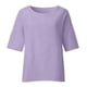 thumbnail image 3 of Camisas de Manga Corta para las Mujeres Verano Cortado Mangas Cuello Redondo Camisa Suelta, Blusa Impresa Casual, 3 of 5