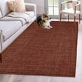 thumbnail image 2 of Dark Brown Large Area Rugs for Bedroom Living Room, Soft Non Slip Carpet Bedside Rug, Vintage Country Monochrome Chocolate Color Rectangular Floor Cover Kitchen Accent Rug 4'x6' for Office, 2 of 9