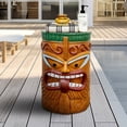thumbnail image 3 of Large Tiki Statue, Outdoor Tiki Hawaii Side Table, Tiki Bar Decor, Tiki Table for Backyard Pool Indoor Bedroom Nightstand, Tiki Party Decor, 3 of 10