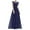 Dark Blue, variant on Lovskoo 2024 Cocktail Dresses for Women Evening Party Lace Patchwork Trendy Temperament Solid Color Short Sleeve Maxi Dress Beige
