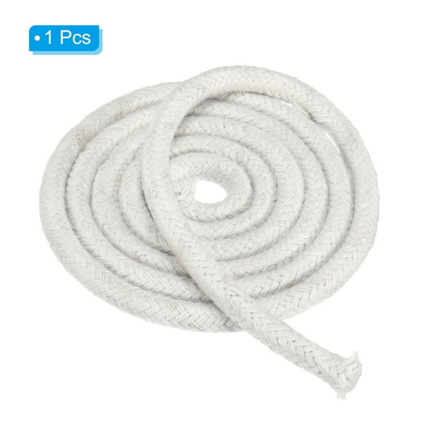 Uxcell 9/16x 98 Ceramic Fiber Rope Gasket, Round High Temperature  Resistance Seal Rope Replacement, White