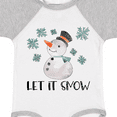 thumbnail image 4 of Inktastic Let It Snow Cute Snowman in Hat and Scarf Boys or Girls Baby Bodysuit, 4 of 5