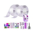 thumbnail image 1 of simhoa Blow Bubbles Double Sided Tape Sensory Toy Traceless Multipurpose Mounting Tape Sticky Tape for Adults Classroom DIY Craft Pinch Toy Making 2PCS Storage Bucket, 1 of 8