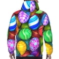 thumbnail image 6 of Bingfone Colorful Easter Eggs1 Men'S Drawstring Hoodie Long Sleeve Pocket Sweatshirts-Small, 6 of 9