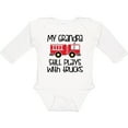 thumbnail image 3 of Inktastic Firefighter Grandpa Plays with Trucks Boys or Girls Long Sleeve Baby Bodysuit, 3 of 5