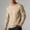 Beige, variant on Men's Long Sleeve Cotton Shirt Solid Color Lightweight Pullover Shirts Stretch Soft Tops for Everyday Wear Sky Blue Size 4XL