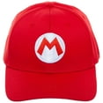 thumbnail image 3 of Nintendo Super Mario Bros Mario Red Flex Fit Baseball Cap, 3 of 4